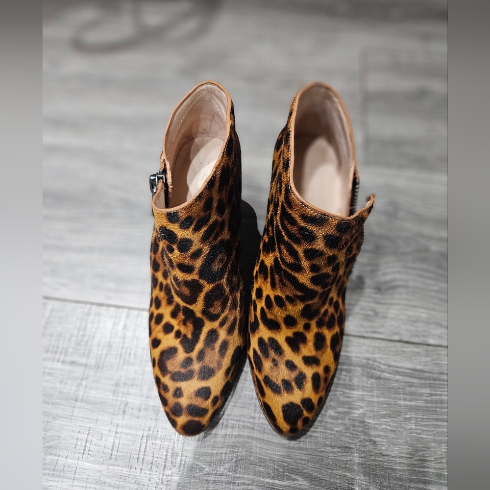 1.state leopard cowhide boho wedge bootie boots from Nordstrom size 7 - Picture 3 of 6